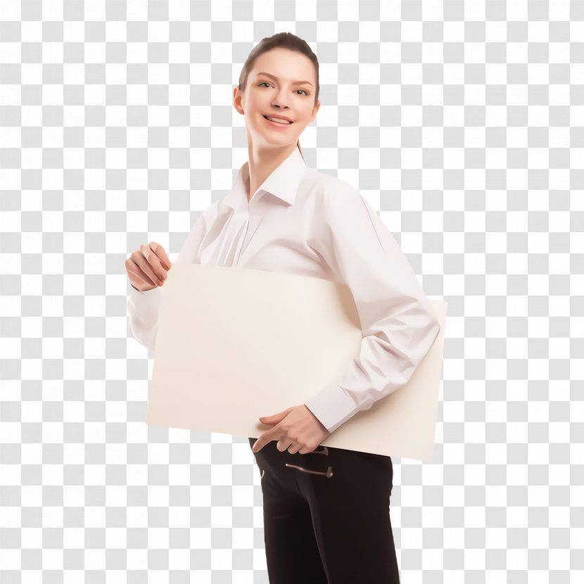 Clothing White Sleeve Uniform Beige - Shoulder Collar Transparent PNG