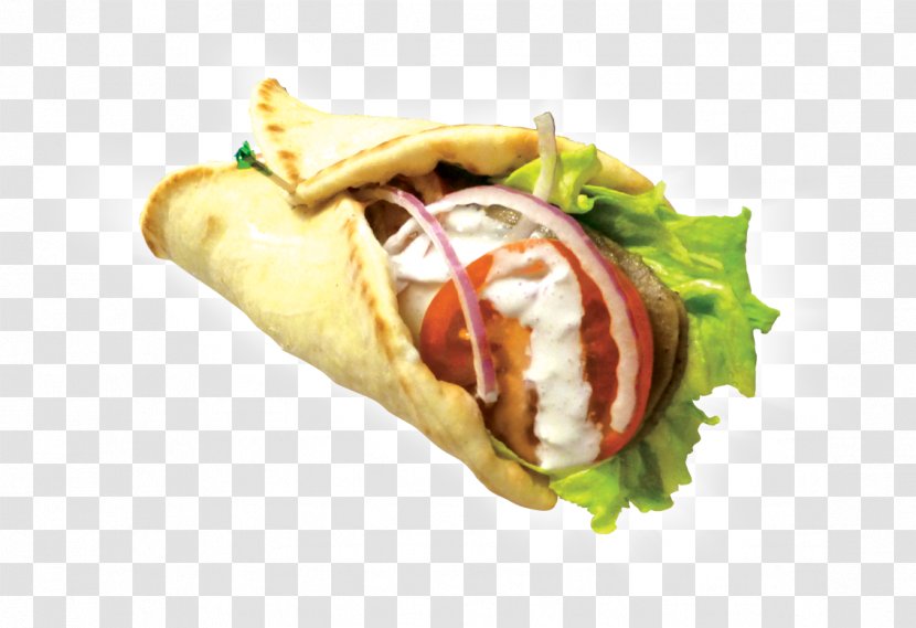 Gyro Fast Food Pita Wrap Hot Dog - French Fries Transparent PNG