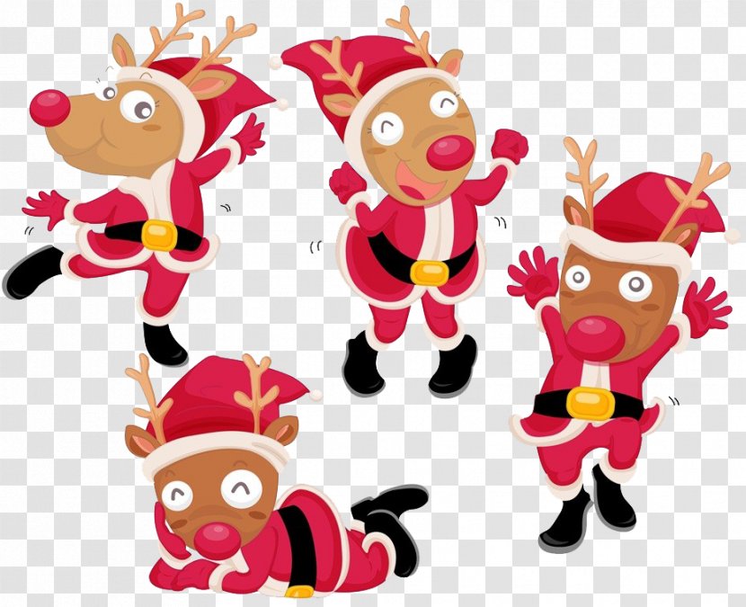 Rudolph Santa Claus's Reindeer Christmas - Ornament - Scorpion Dance Transparent PNG