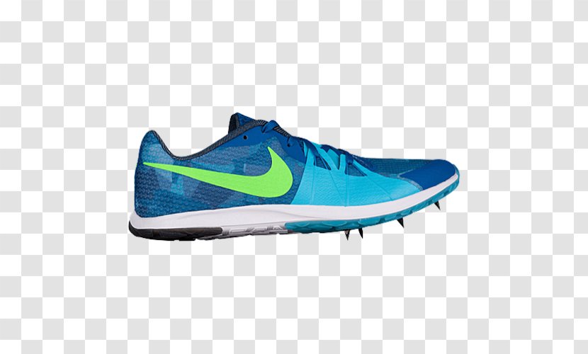 Nike Free Track Spikes Men's Zoom Rival S 9 Unisex Spike Sports Shoes - Electric Blue Transparent PNG