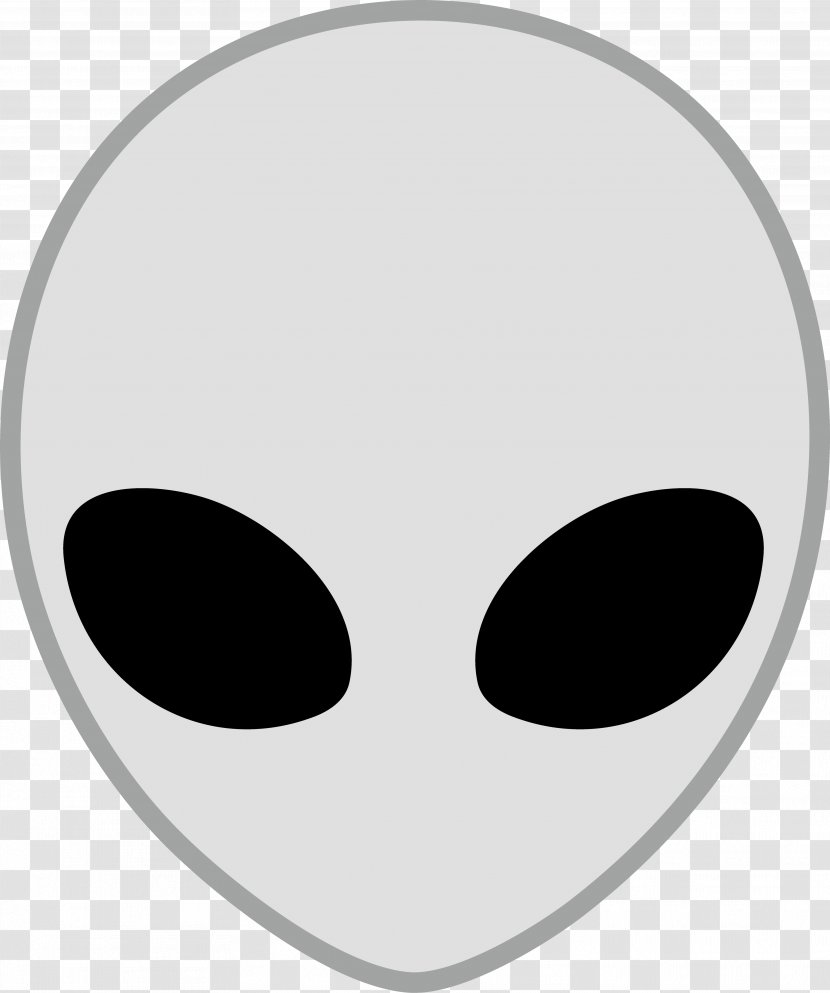 Alien Extraterrestrial Life Clip Art - Grey - HD Transparent PNG