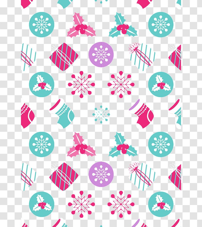 Christmas Eve Gift - Pink - Hand Drawn Background Transparent PNG