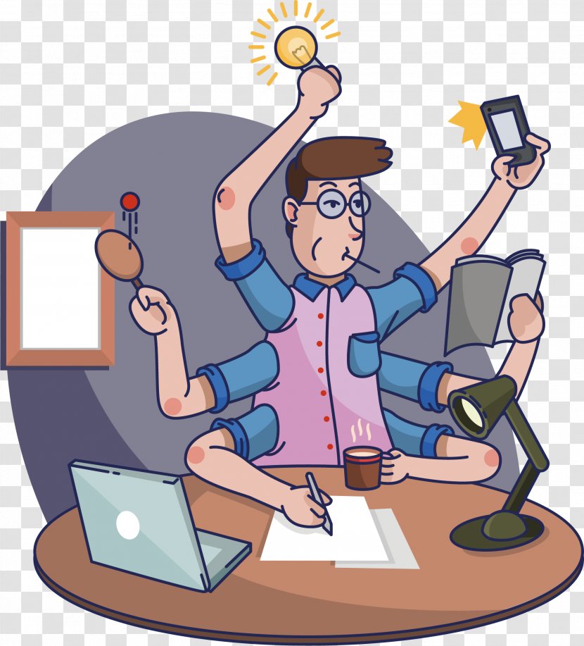 Illustration - Male - Work And Rest Of The Business People Transparent PNG