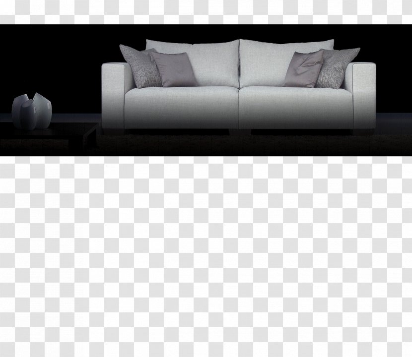 Sofa Bed Couch Coffee Tables Angle - Studio Transparent PNG