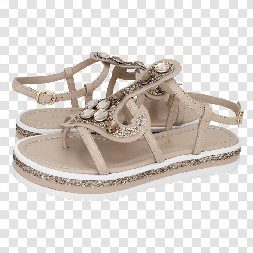 Slide Sandal Shoe Beige Walking Transparent PNG