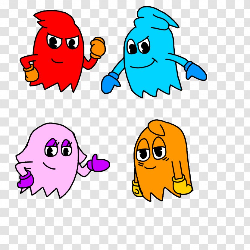 Pac-Man Ghosts Clip Art - Artwork - Pac Man World 3 Transparent PNG