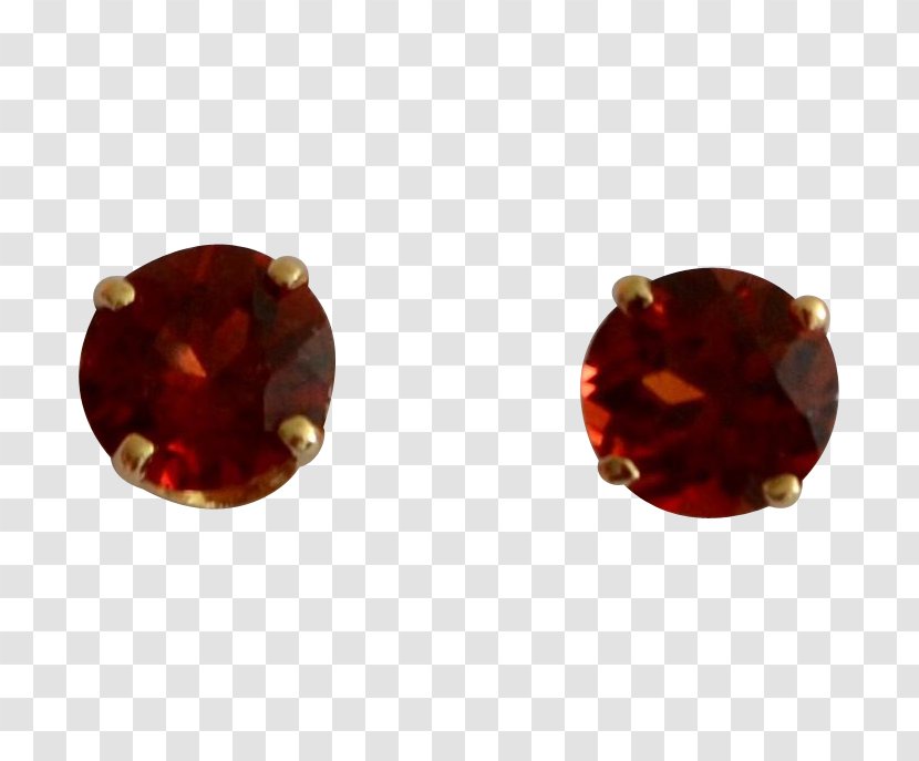 Ruby Earring Body Jewellery Maroon Transparent PNG