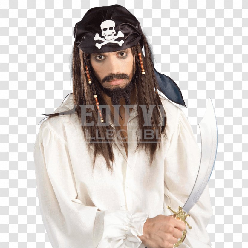 Wig Halloween Piracy Costume Party Disguise - Mask - Seafarer Day Transparent PNG