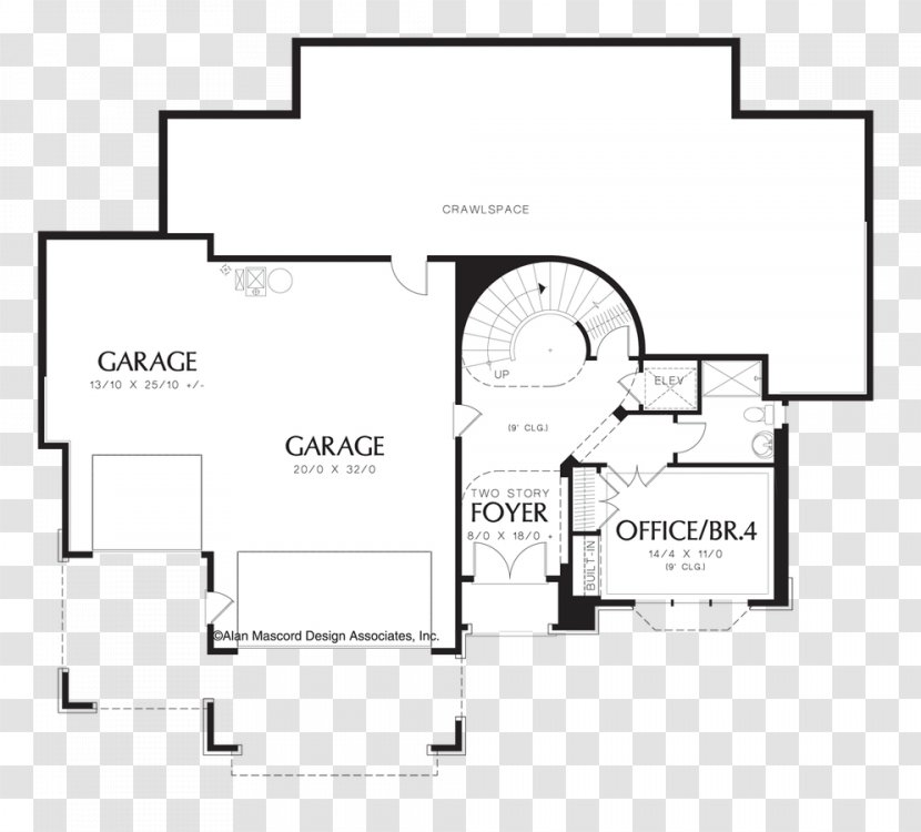 Stairs House Plan Csigalépcső Floor - Rectangle Transparent PNG