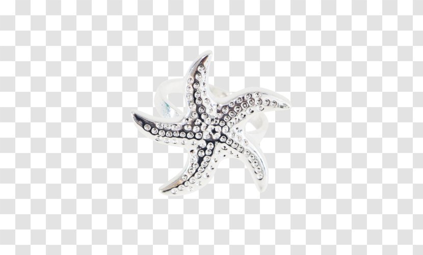 Body Jewellery Silver Starfish Echinoderm - Napkin Transparent PNG