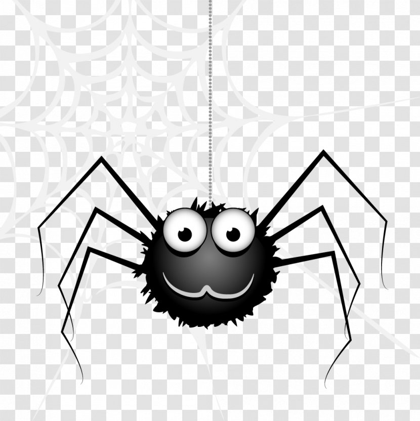 Spider Web Clip Art - Lycosa Tarantula - Vector Transparent PNG