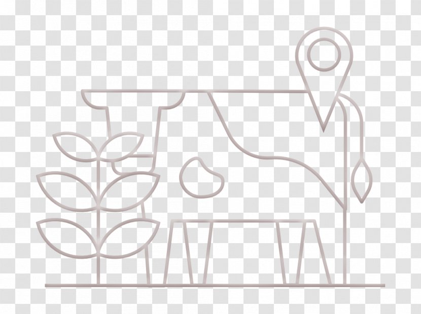 Agriculture Icon Animal Farming - Blackandwhite - Rectangle Transparent PNG