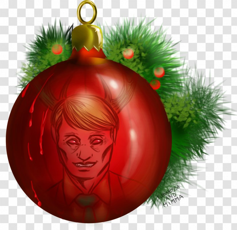 Christmas Ornament Illustration Desktop Wallpaper Computer Day - Fruit - Hannibal Lecter Transparent PNG