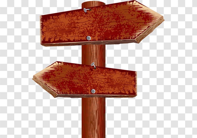 Direction, Position, Or Indication Sign Wood Road Traffic - Stock Photography Transparent PNG