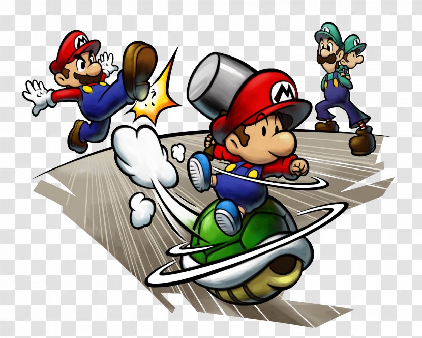 Mario & Luigi: Partners In Time Superstar Saga Dream Team Paper Jam Bowser's Inside Story - Luigi Transparent PNG