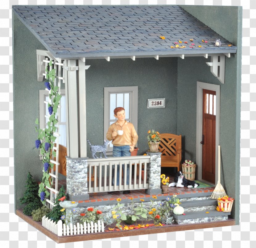 Dollhouse Room Box Porch - Doll Transparent PNG