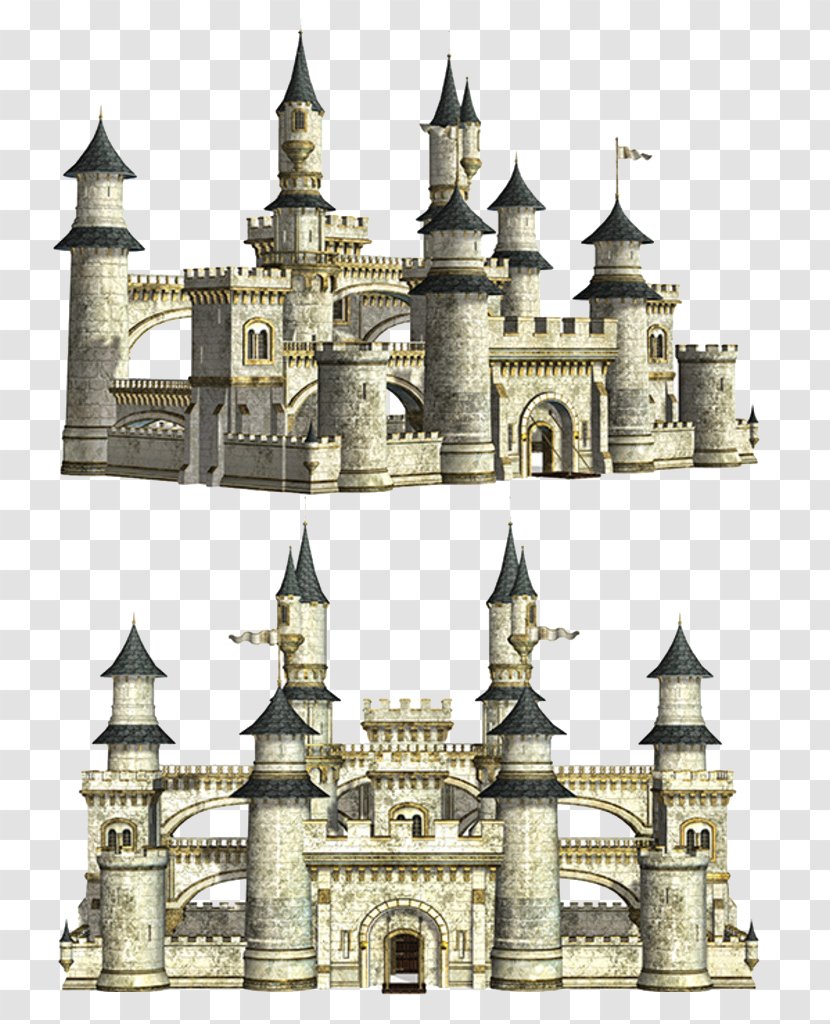 Castle Icon - Facade - Retro Transparent PNG