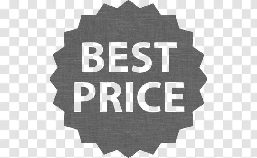 Price Tag - Logo - Black And White Transparent PNG
