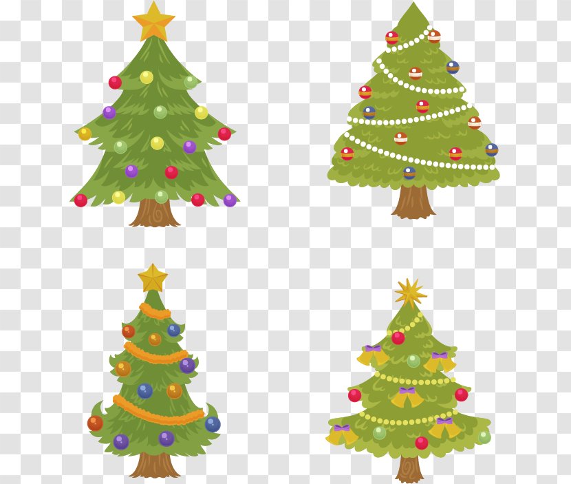 Christmas Tree Ornament Lights Decoration - Four Transparent PNG