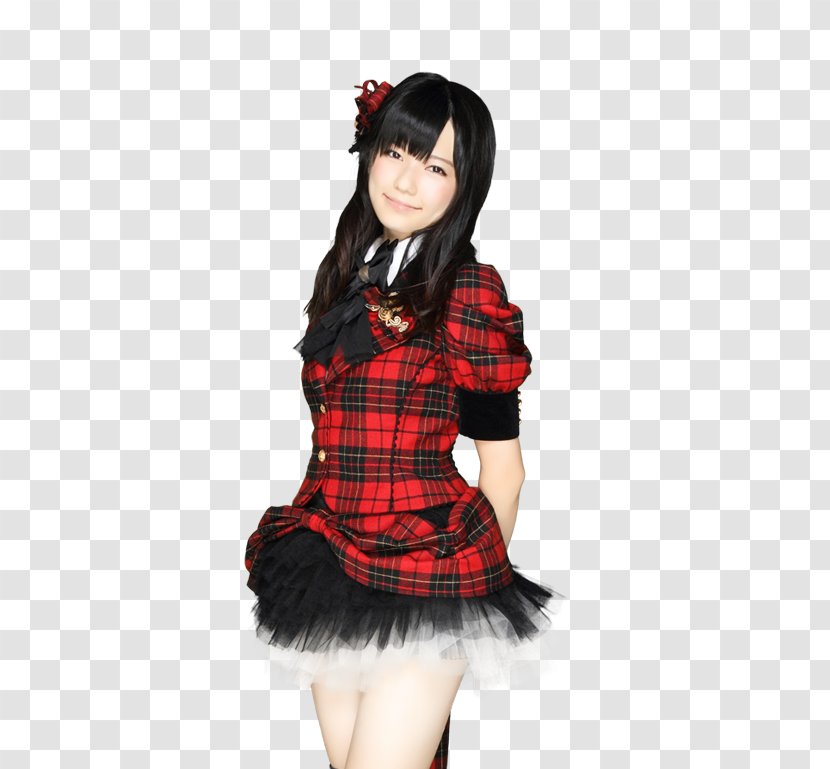 Haruka Shimazaki AKB48 Team Surprise 重力シンパシー Tartan - Full Plaid Transparent PNG