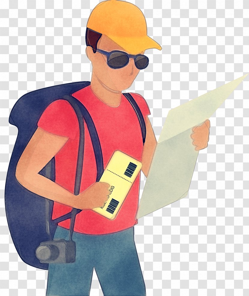 Cartoon Drawing Logo Travel Transparency - Personal Protective Equipment Construction Worker Transparent PNG