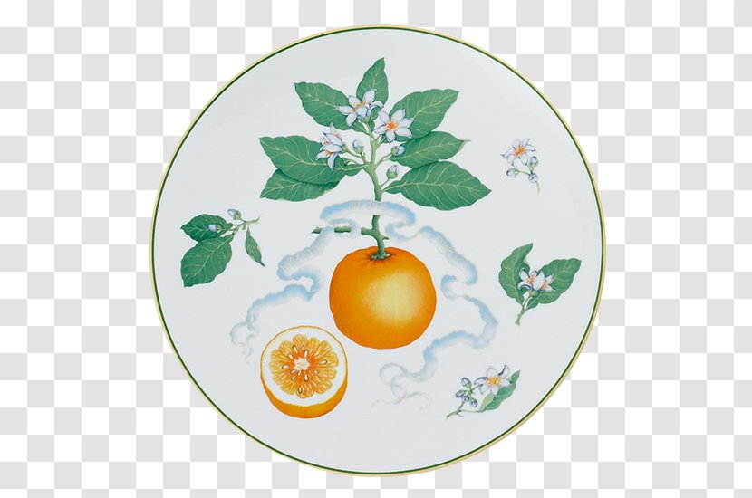 Citrus Plate Mottahedeh & Company - Fruit - Serving Transparent PNG