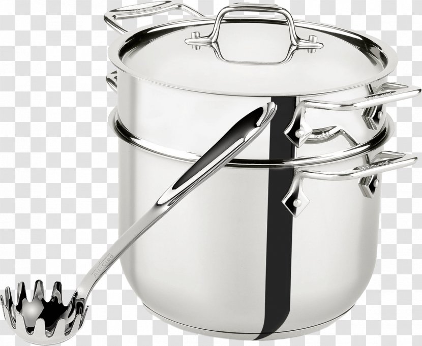 Pasta All-Clad Stainless Steel Olla Cookware - Tableware - Angel Hair Transparent PNG