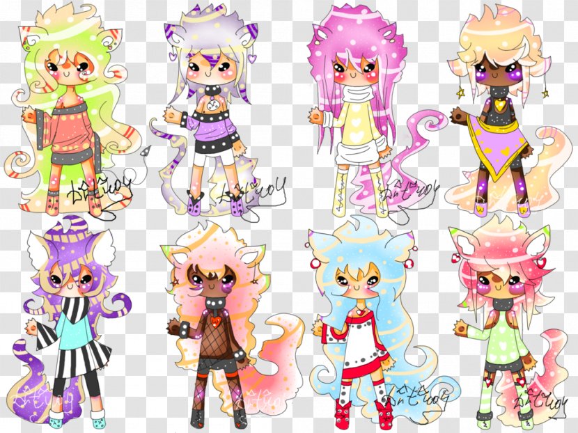 Doll Pink M Character Clip Art - Cartoon Transparent PNG