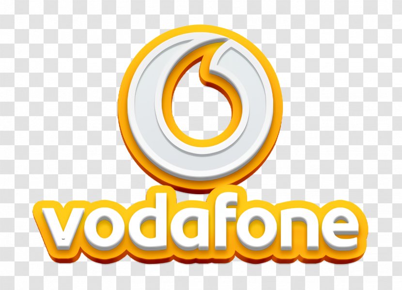 Vodafone Icon - Yellow - Symbol Text Transparent PNG