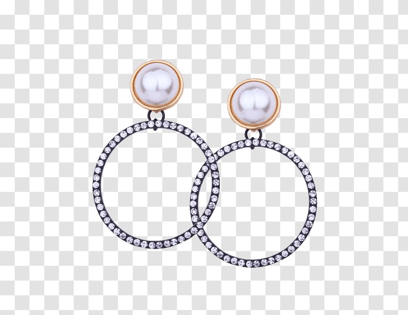 Pearl Earring Imitation Gemstones & Rhinestones Necklace Diamond Simulant - Jewellery Transparent PNG
