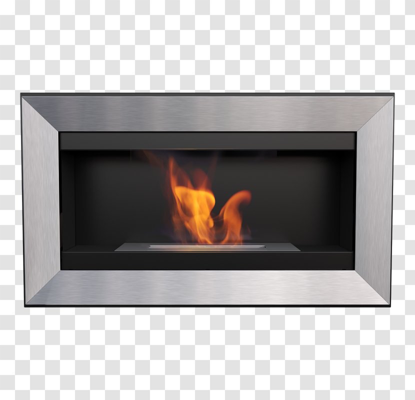 Biokominek Ethanol Fuel Bio Fireplace Silver - Wood Burning Stove Transparent PNG