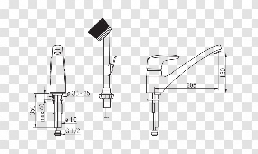 Faucet Handles & Controls Shower Kitchen Oras Sink - Structure Transparent PNG