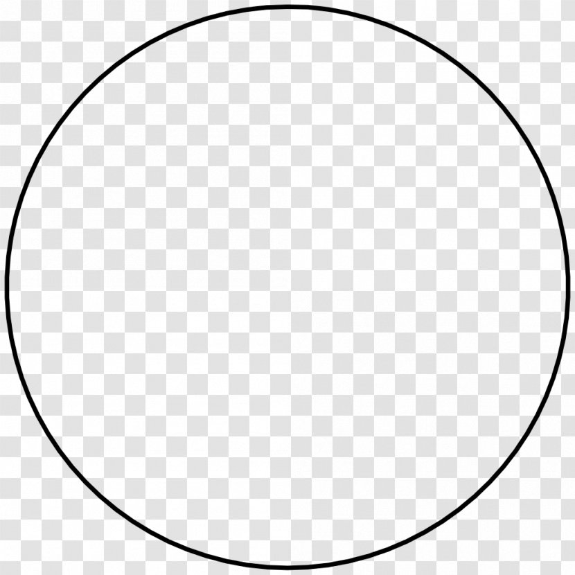 Circle Disk Oval Angle - Black And White - Circulo Transparent PNG