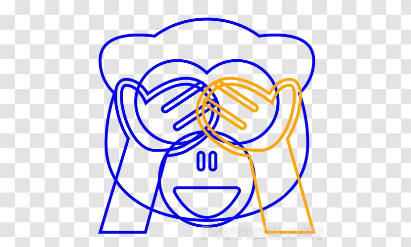 Emoji Three Wise Monkeys Evil Drawing - Heart Transparent PNG