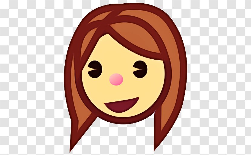 Happy Face Emoji - Emoticon - Red Hair Transparent PNG