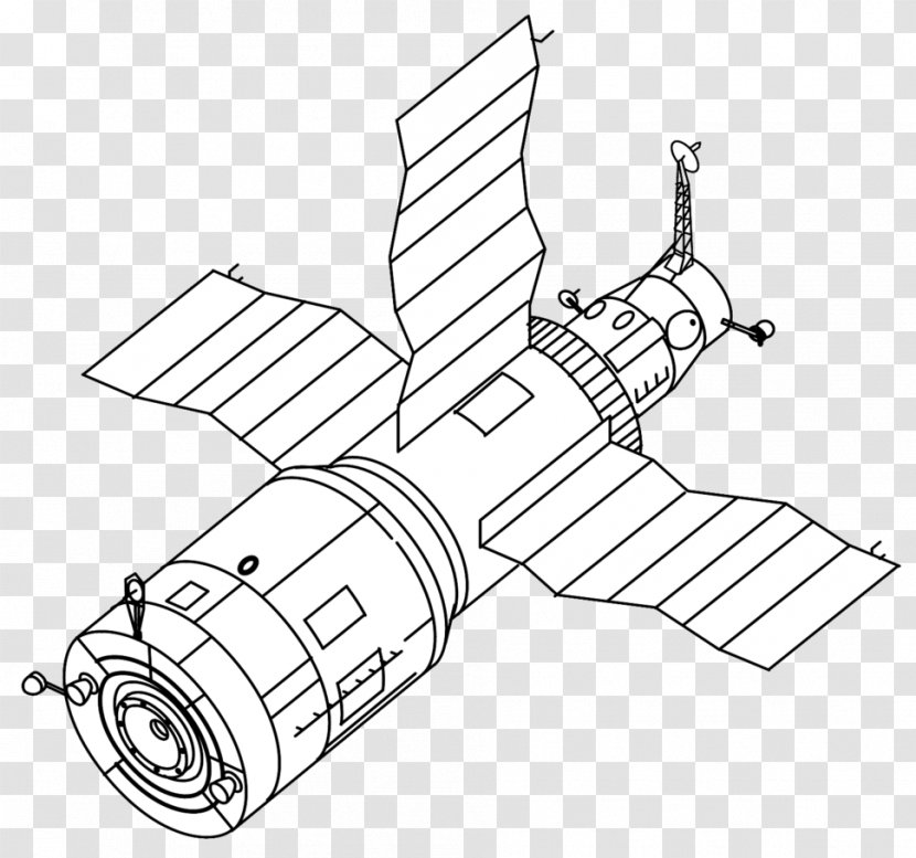 Salyut 6 Programme Space Station 7 VA Spacecraft - Kosmos 557 Transparent PNG