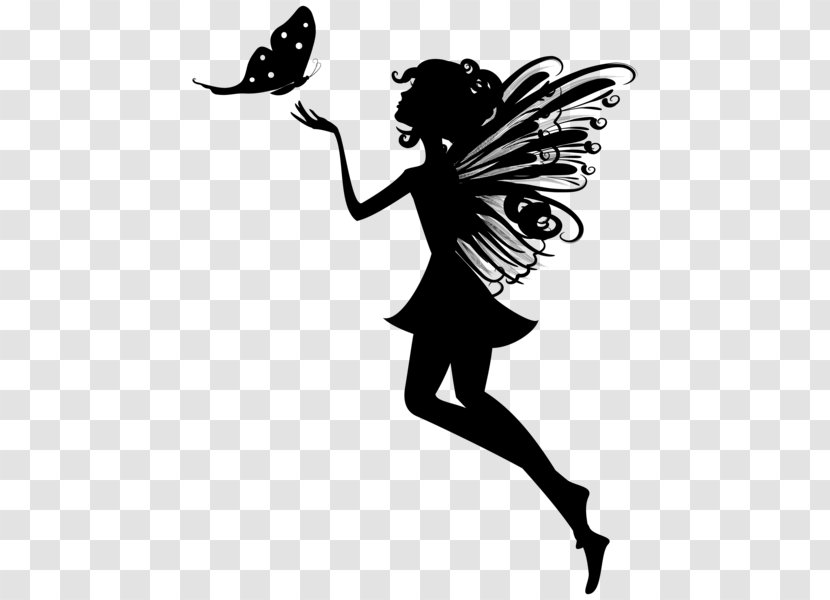 Silhouette Fairy Clip Art - Drawing Transparent PNG