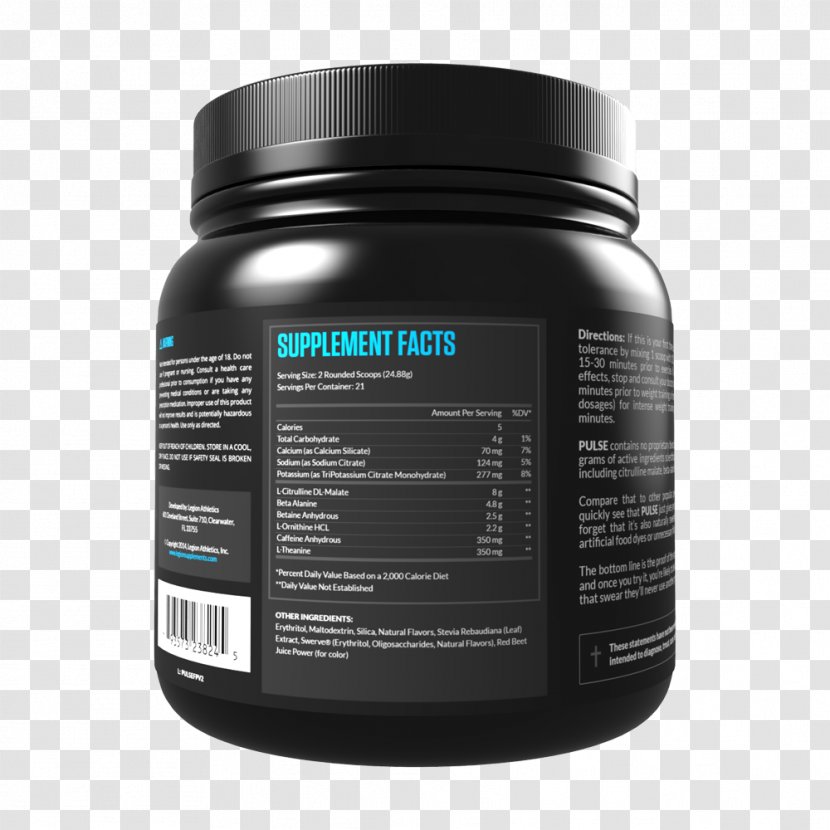 Dietary Supplement Bodybuilding Pre-workout Pulse Weight Loss - Preworkout Transparent PNG