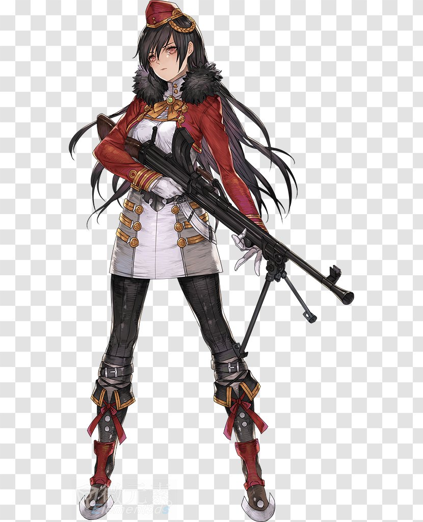 Girls' Frontline Bren Light Machine Gun Firearm - Silhouette - Woman Character Transparent PNG