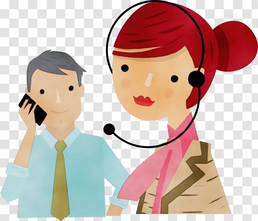 Watercolor Background - Telephone Call - Gesture Cheek Transparent PNG