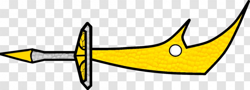 Clip Art Line - Yellow - Cartoon Blade Transparent PNG
