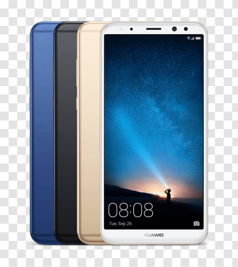 华为 Huawei Nova 2i 4GB/64GB RNE-L02 SIM FREE/ Unlocked - Dual Sim - Aurora Blue 64 GbSmartphone Transparent PNG