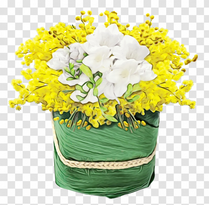 Flower Cut Flowers Yellow Bouquet Plant Transparent PNG