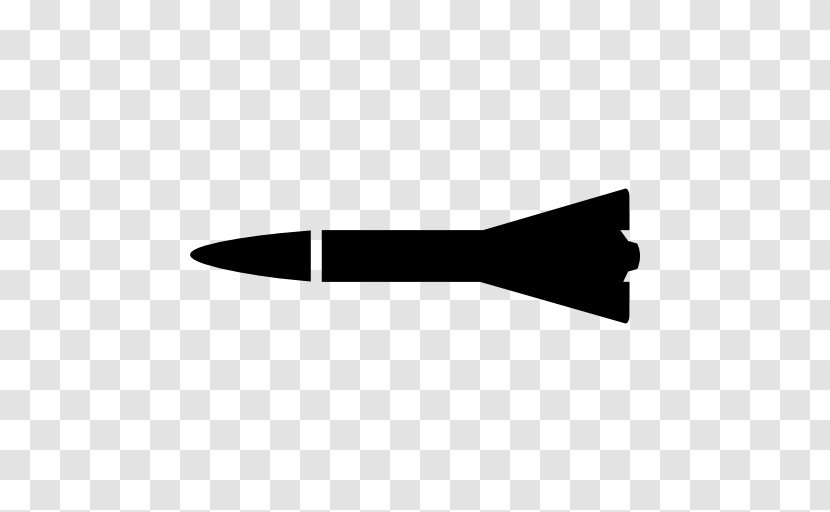 Missile Weapon Drawing Silhouette Projectile - Rocket Transparent PNG