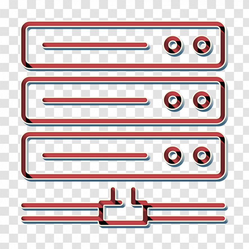 Server Icon SEO And Online Marketing Elements Icon Transparent PNG