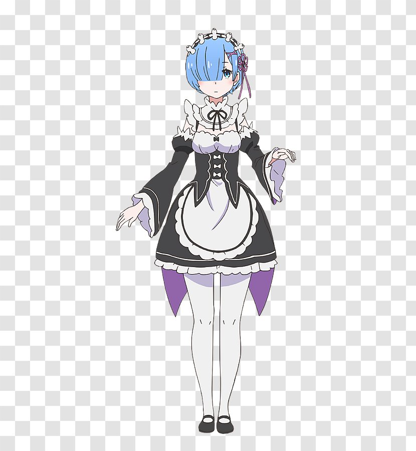 Re:Zero − Starting Life In Another World Cosplay R.E.M. Costume Drawing - Watercolor Transparent PNG