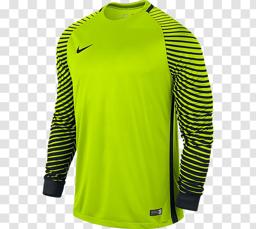 Jersey Sleeve Goalkeeper Nike Shirt - Outerwear Transparent PNG