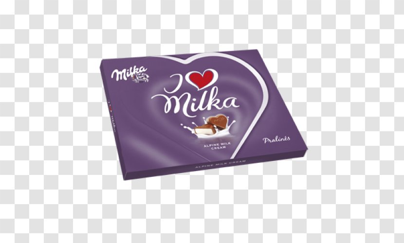 Praline Milka Cream Chocolate - Candy - Love Transparent PNG