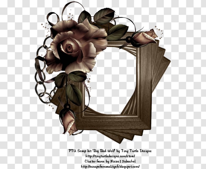 Flower Font - Big Bad Wolf Transparent PNG