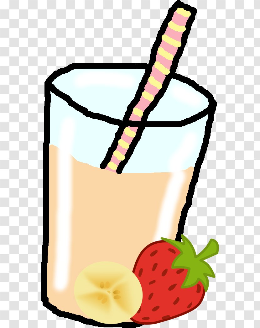 Clip Art Smoothie Milkshake Banana Strawberry - Food - Lemonade Wood Cartoon Transparent PNG